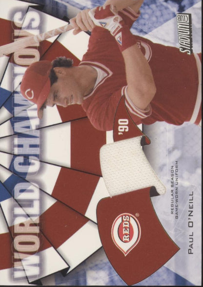 Paul O'Neill 2001 Topps Stadium Club World Champions Swatch #WC-PO