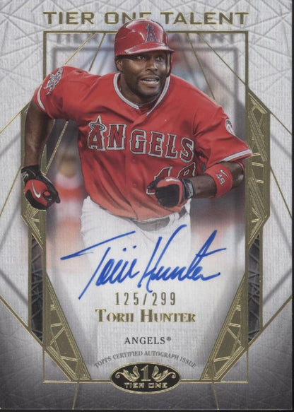 Torii Hunter 2022 Topps Tier One Talent Auto 125/299 #T1TA-THU