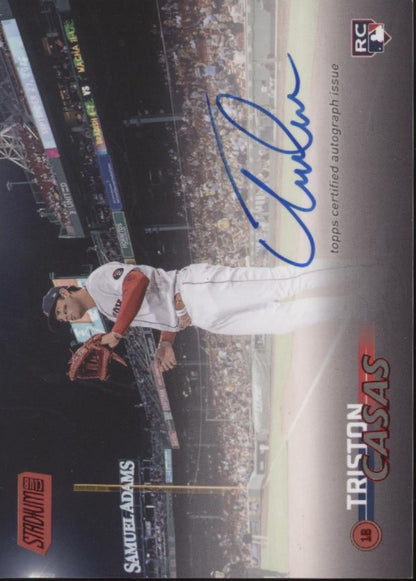 Triston Casas 2023 Topps Stadium Club Red RC Auto 48/50 #SCBA-TC
