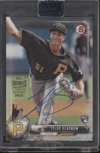Tyler Glasnow 2018 Topps Archives Signature Series RC Auto 59/99 #56