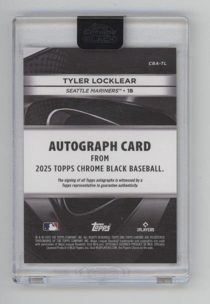 Tyler Locklear 2025 Topps Chrome Black Gold Refractor RC Auto 20/50 #CBA-TL