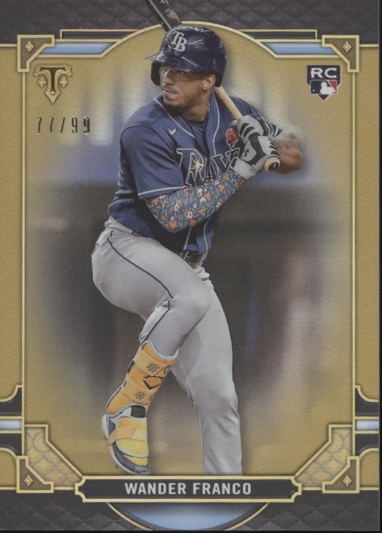 Wander Franco 2022 Topps Triple Threads Gold RC 77/99 #100