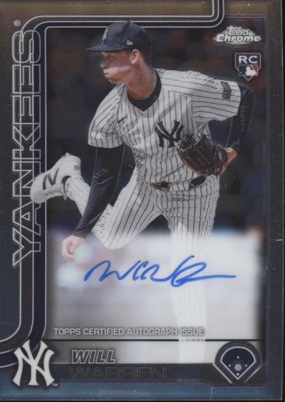 Will Warren 2025 Topps Chrome Auto #RA-WWA