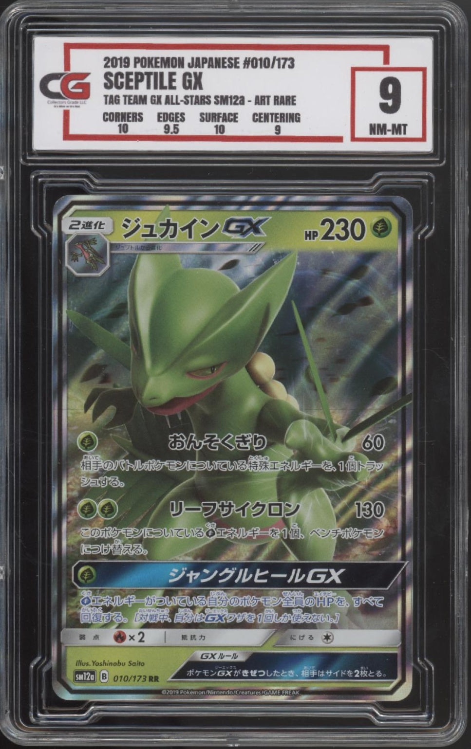 Sceptile GX Pokemon Tag Team GX All-Stars Art Rare Japanese #010 CG 9