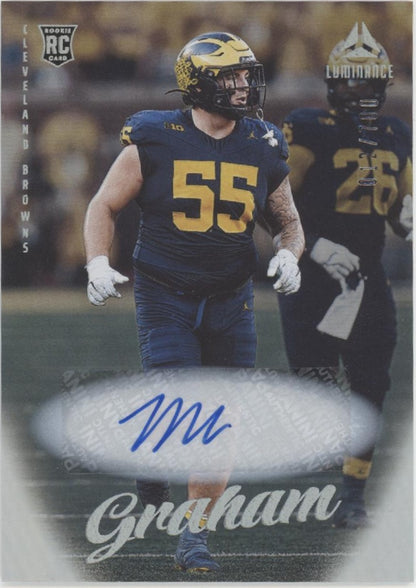Mason Graham 2025 Panini Luminance RC Auto 012/700 #147