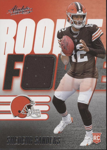 Shedeur Sanders 2025 Panini Absolute Rookie Force Swatch RC #RF-SSS