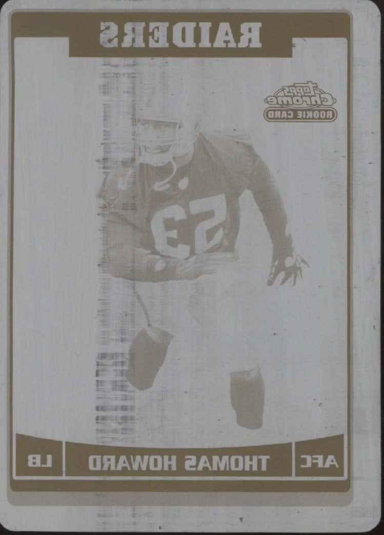 Thomas Howard 2006 Topps Chrome Black Printing Plate RC 1/1 #190