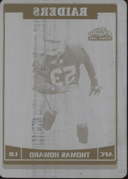 Thomas Howard 2006 Topps Chrome Black Printing Plate RC 1/1 #190