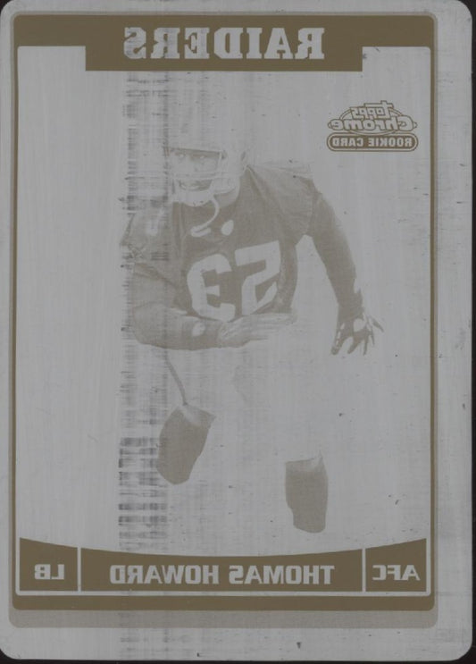 Thomas Howard 2006 Topps Chrome Black Printing Plate RC 1/1 #190