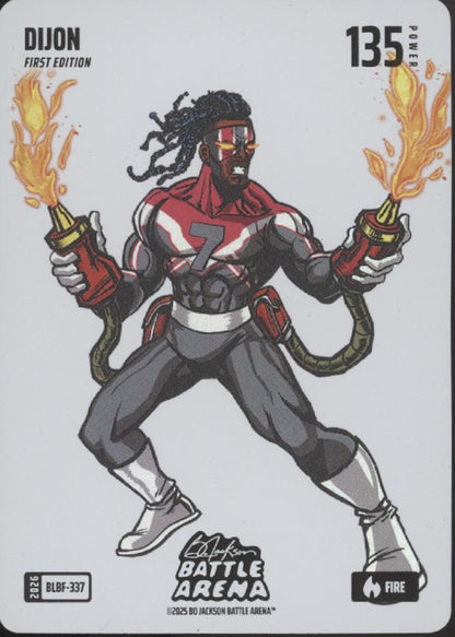 Dijon 2026 Bo Jackson Battle Arena First Edition Fire #BLBF-337