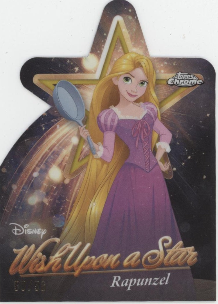 Rapunzel 2025 Topps Disney Wonder A Wish Upon a Star Die-Cut 50/50 #W-16