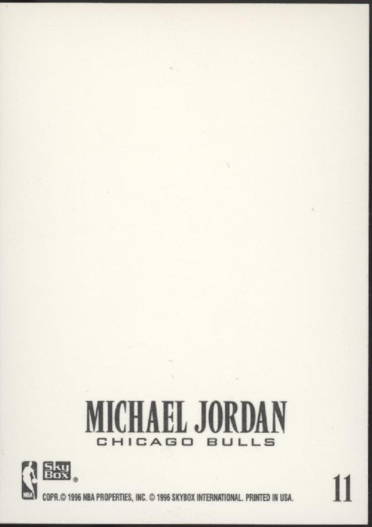 Michael Jordan 1996-97 Skybox Z Force Z Cling Sticker #11