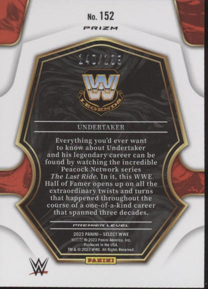 Undertaker 2023 Panini Select Blue Prizm 140/199 #152 #2