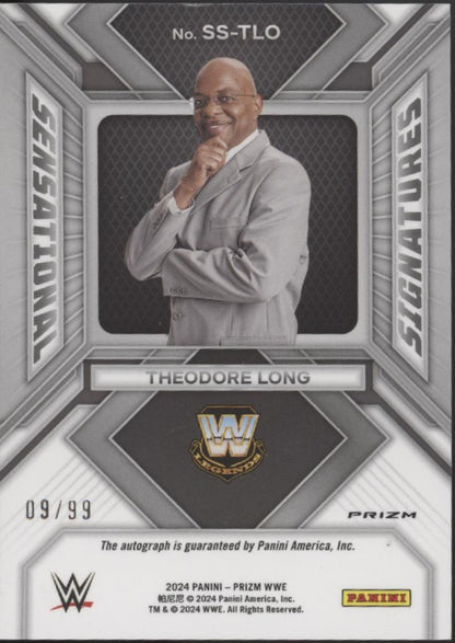 Theodore Long 2024 Panini Prizm Sensational Signatures Red Prizm Auto 09/99