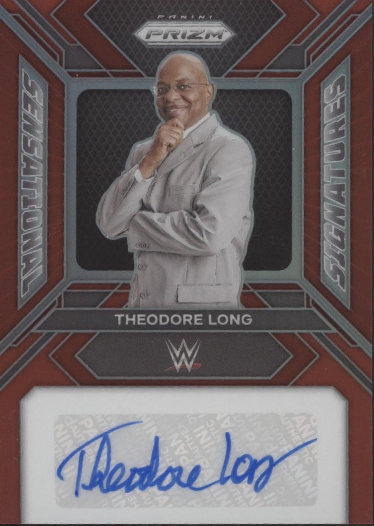 Theodore Long 2024 Panini Prizm Sensational Signatures Red Prizm Auto 09/99