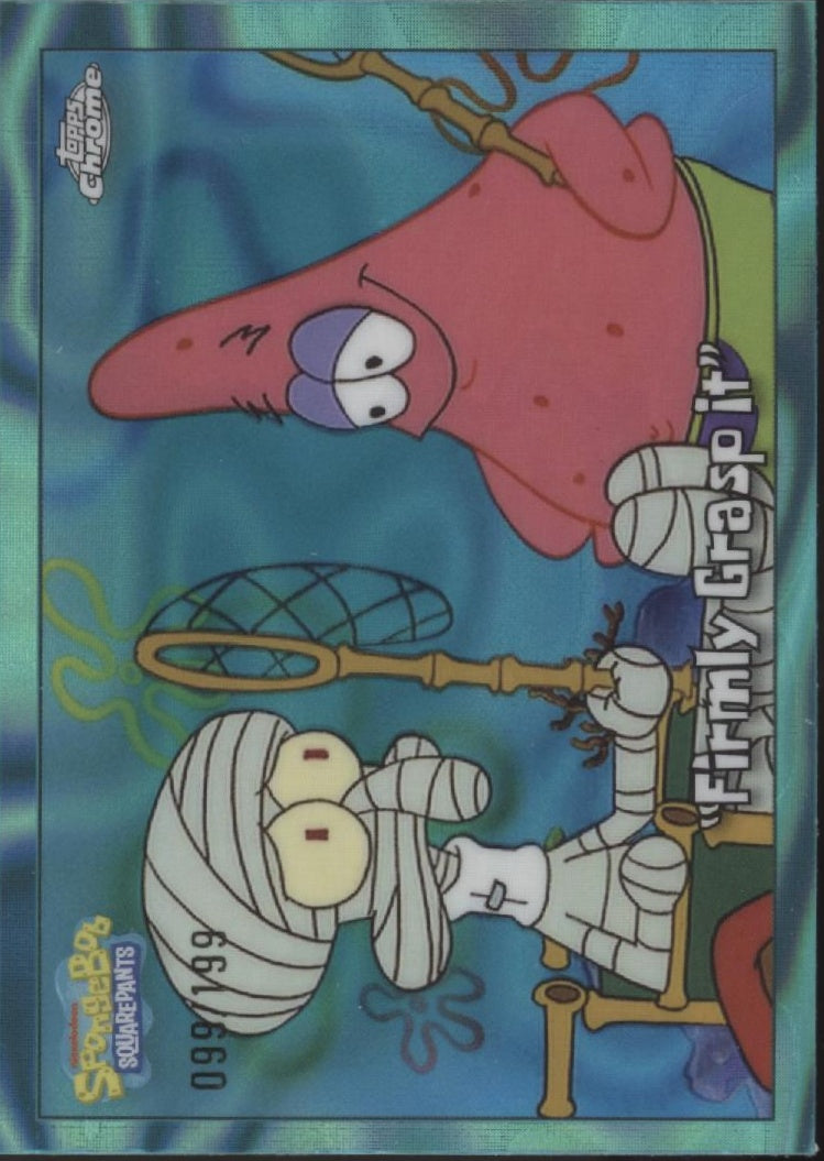 Firmly Grasp It 2025 Topps Chrome Spongebob Aqua Lava Refractor 099/199 #70