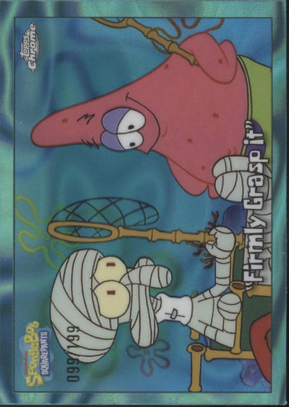 Firmly Grasp It 2025 Topps Chrome Spongebob Aqua Lava Refractor 099/199 #70