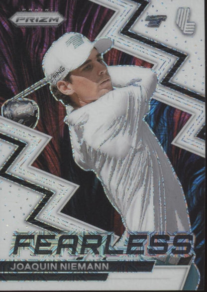 Joaquin Niemann 2024 Panini Prizm LIV Fearless White Mojo Prizm 24/36 #3