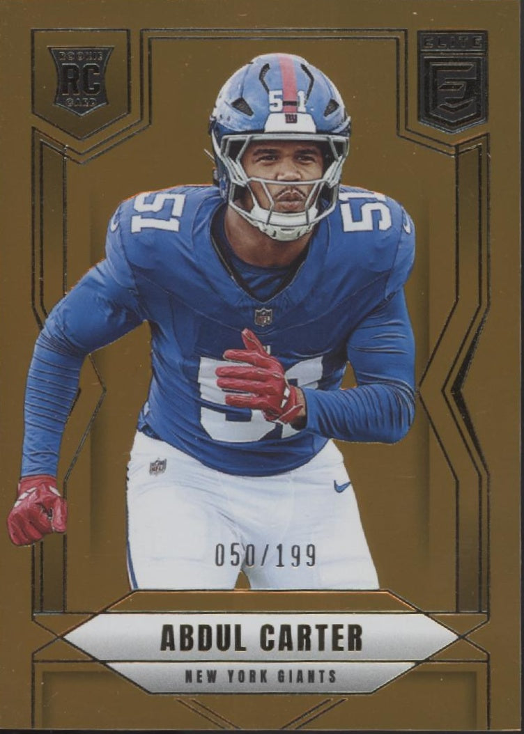 Abdul Carter 2025 Panini Donruss Elite Orange RC 050/199 #111