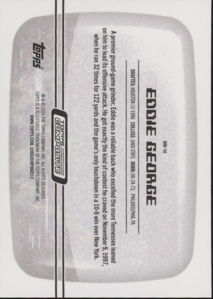 Eddie George 2023 Topps Chrome Composite Retro Vision #RRV-14