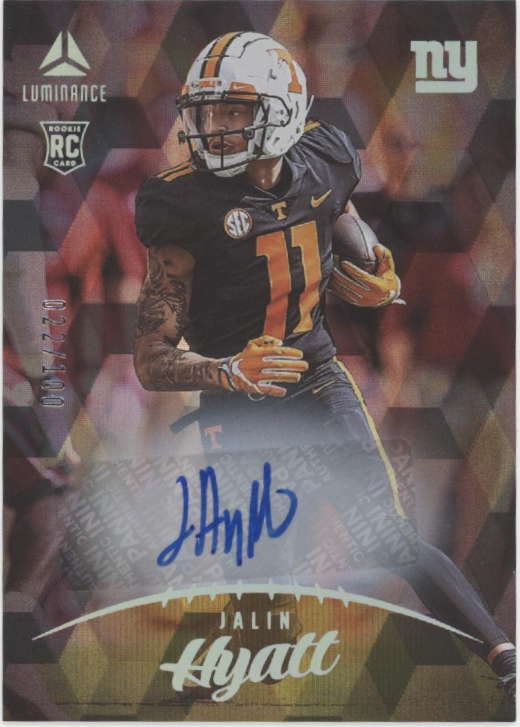 Jalin Hyatt 2023 Panini Luminance RC Auto 022//100 #109