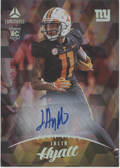 Jalin Hyatt 2023 Panini Luminance RC Auto 022//100 #109