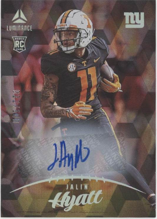 Jalin Hyatt 2023 Panini Luminance RC Auto 022//100 #109
