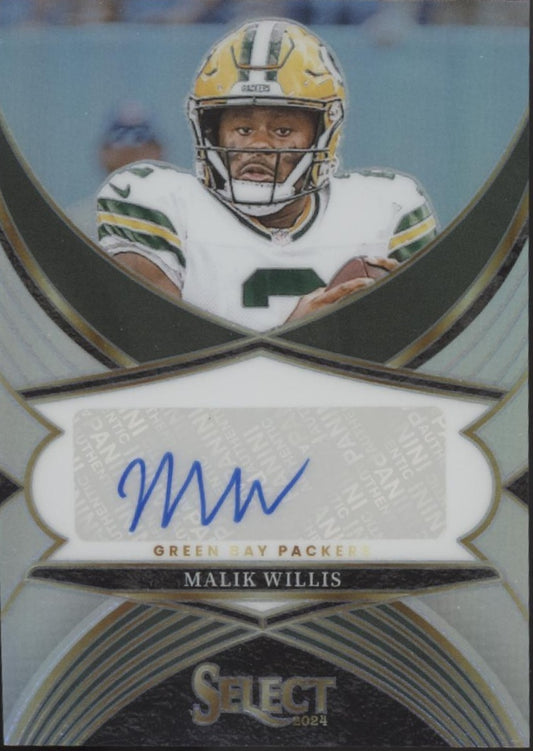 Malik Willis 2024 Panini Select Prizm Auto #SSP-MWS