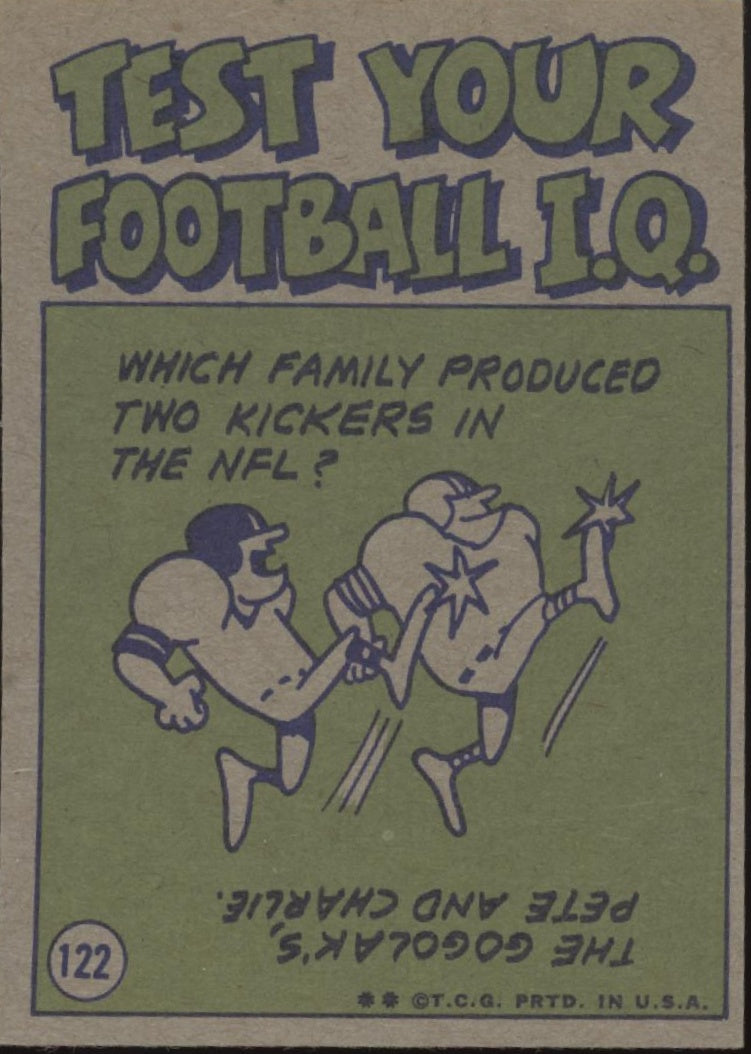 Roger Staubach 1972 Topps Pro Action #122 Dallas Cowboys EX