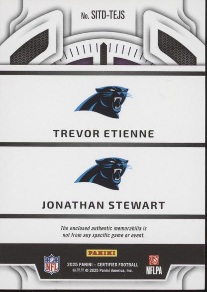 Trevor Etienne / Jonathan Stewart 2025 Certified Stitches in Time Red 19/25