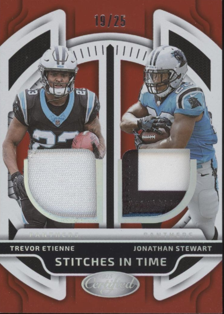 Trevor Etienne / Jonathan Stewart 2025 Certified Stitches in Time Red 19/25