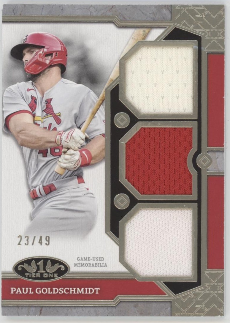 Paul Goldschmidt 2024 Topps Tier One Swatch 23/49 #T1R-PG