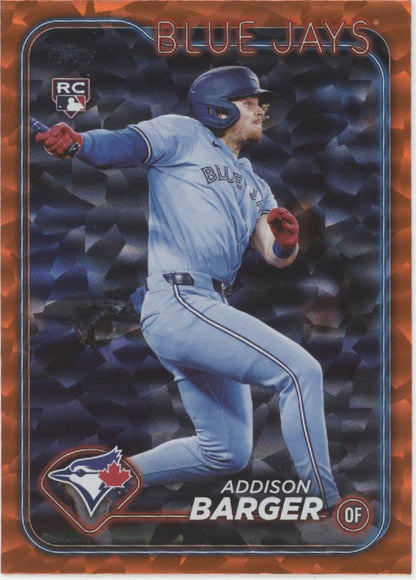 Addison Barger 2024 Topps Update Series Orange Foilboard RC 136/299 #US336