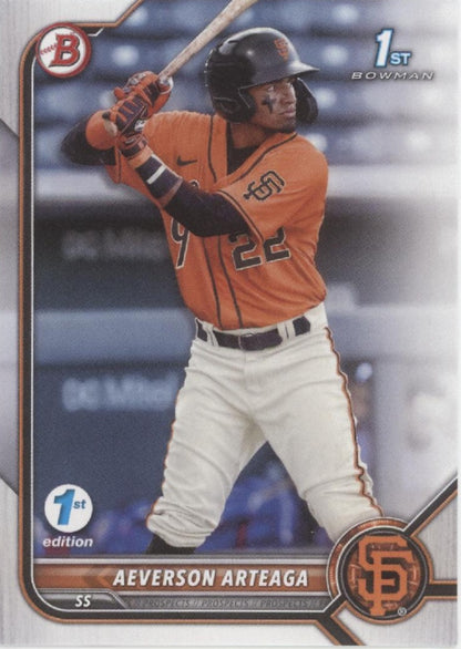 Aeverson Arteaga 2022 Bowman 1st Edition Prospects #BPPF-82