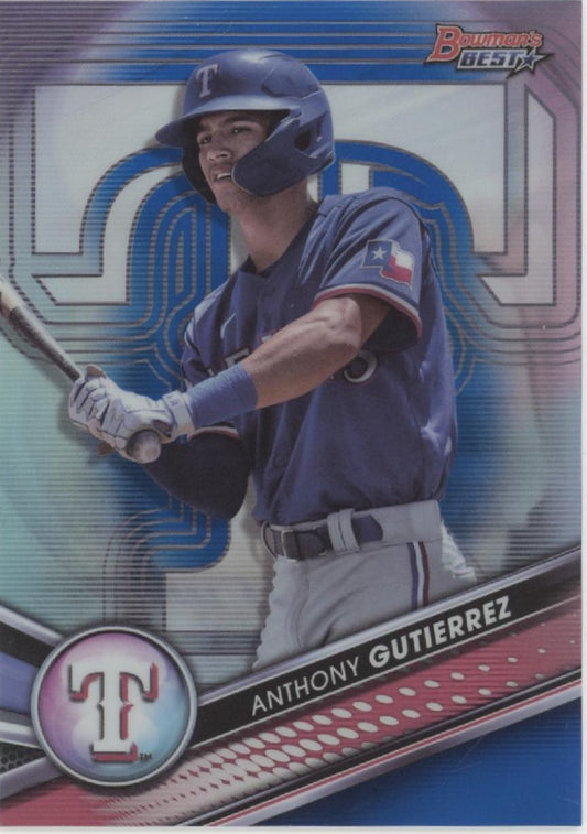 Anthony Gutierrez 2022 Bowman's Best Blue Refractor 096/150 #TP-22