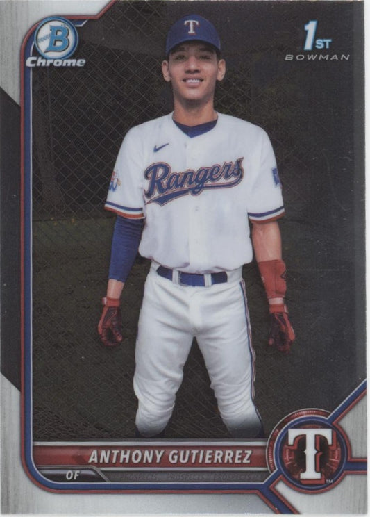 Anthony Gutierrez 2022 Bowman Chrome Prospects #BCP-160