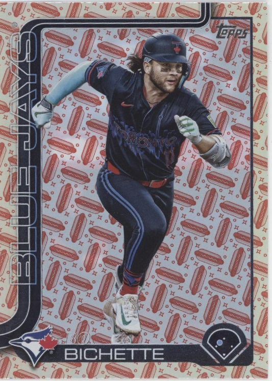 Bo Bichette 2025 Topps Series 2 Value Box Holiday Hot Dog Holo 03/99 #474