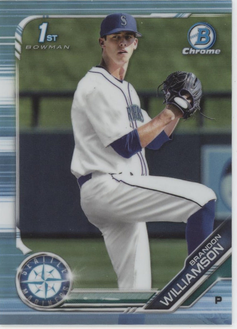 Brandon Williamson 2019 Bowman Chrome Sky Blue Refractor #BDC-113