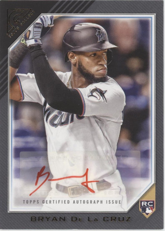 Bryan De La Cruz 2022 Topps Gallery RC Auto #RA-BDL