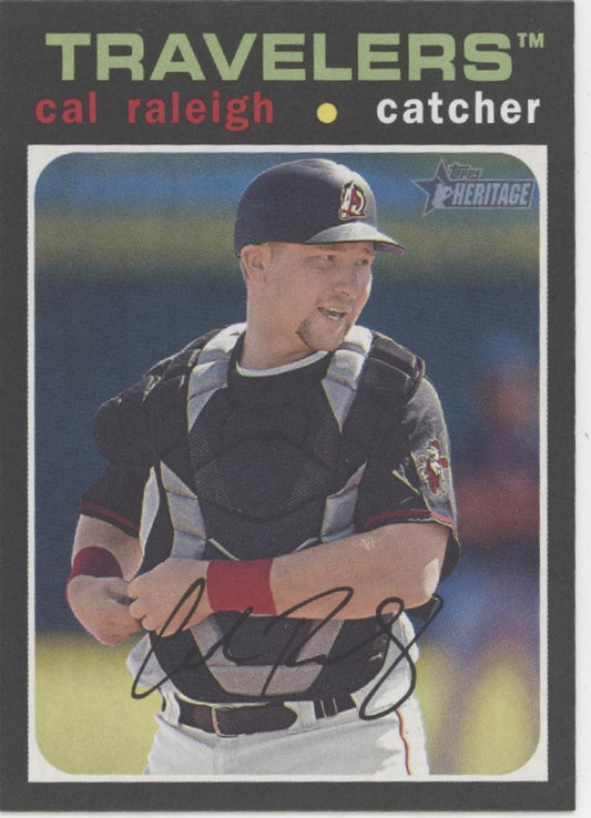 Cal Raleigh 2020 Topps Heritage #90