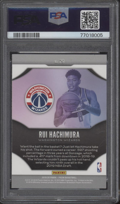 Rui Hachimura 2019-20 Panini Prizm Fireworks #29 PSA 10