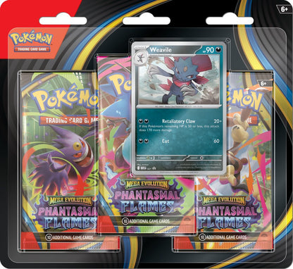 Pokemon: Phantasmal Flames 3-Pack Blister *Expected Release Date 11-14-2025*