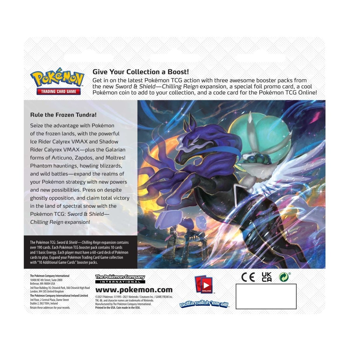 Pokemon: Sword & Shield Chilling Reign 3-Pack Blister [Eevee]