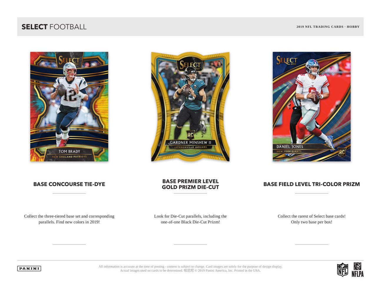 2019 Panini Select Football Hobby Box