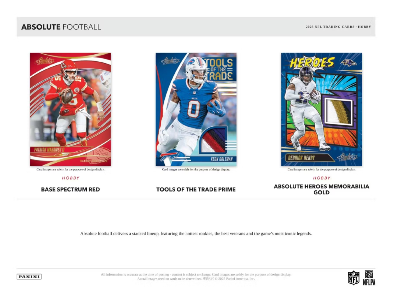 2025 Panini Absolute Football Hobby Box