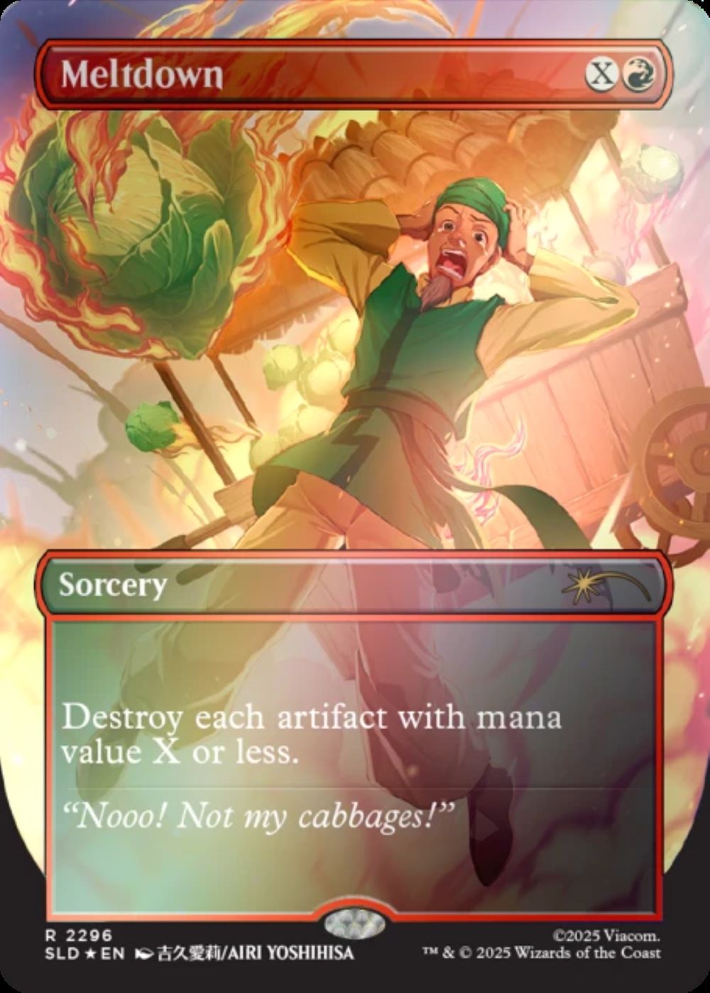 Magic the Gathering Avatar the Last Air Bender Secret Lair - My Cabbages! [Rainbow Foil Edition]