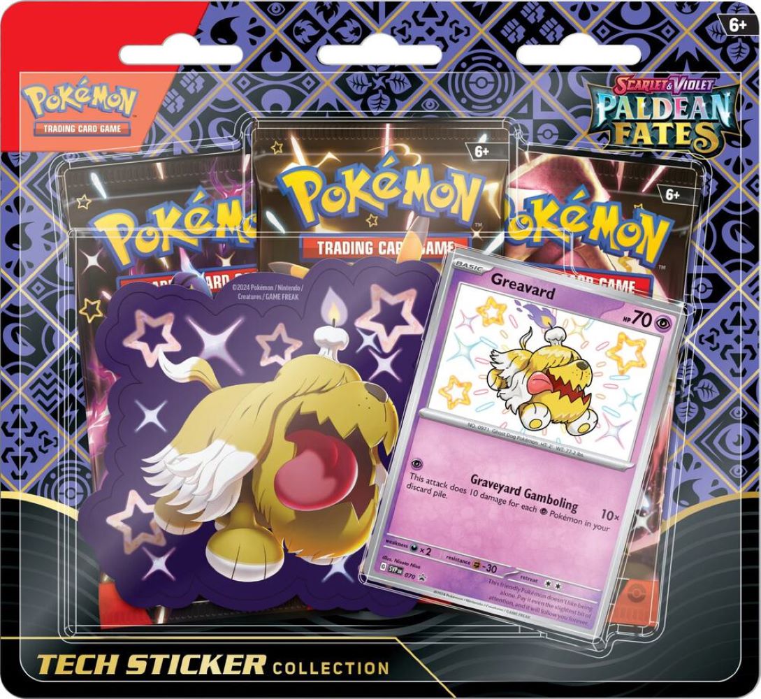 Pokemon: Scarlet & Violet: Paldean Fates Tech Sticker Collection (Set-of-3)