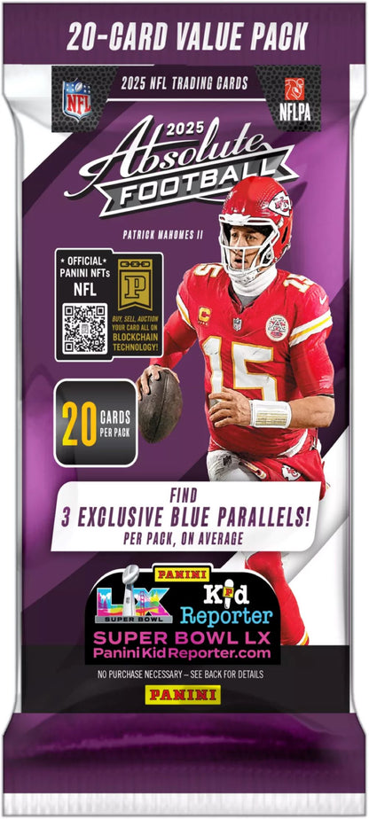 2025 Panini Absolute Football Fat Pack Display Box