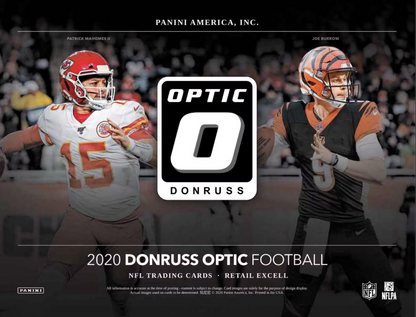 2020 Panini Donruss Optic Football Mega (Hyper Blue Parallels)