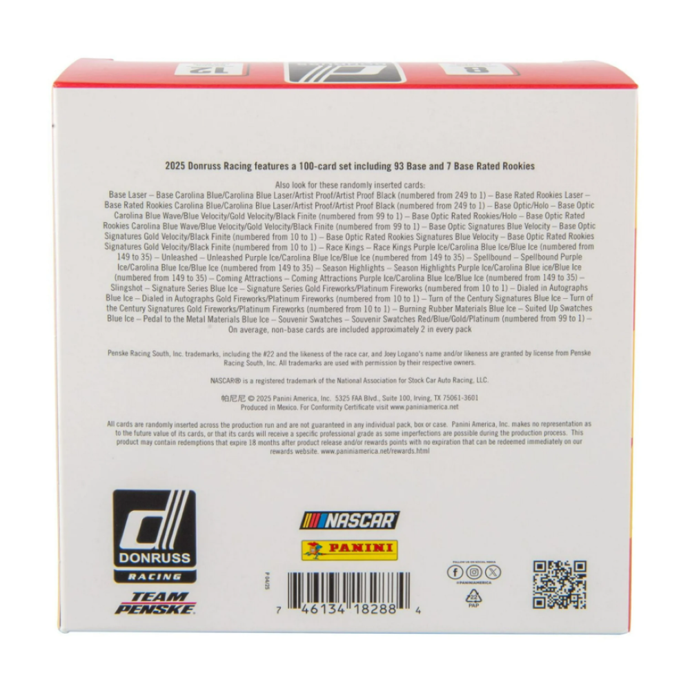 2025 Panini Donruss Racing Mega Box